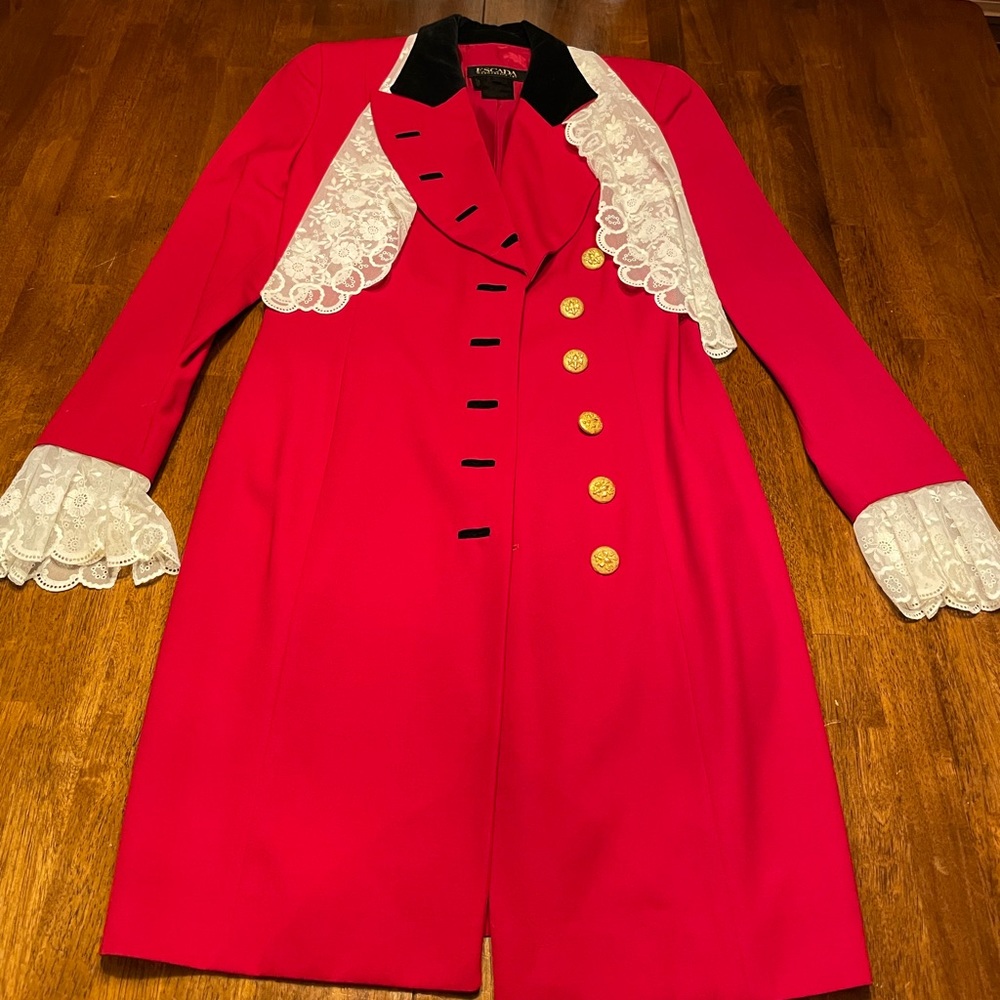 Escada wool blazer dress